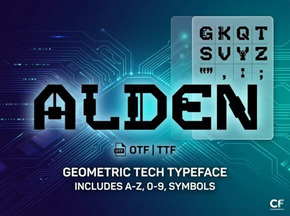 Alden: The Bold Display Typeface for Headlines and Branding