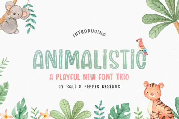 Animalistic Trio: A Font That Feels Like a Friendly Wave