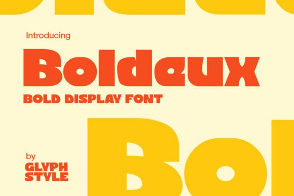 Boldeux: A Retro Font with Serious Visual Punch