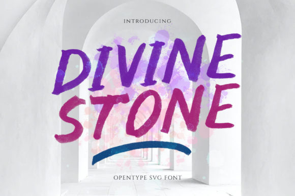 Divine Stone: The Watercolor Brush Font That Feels Alive