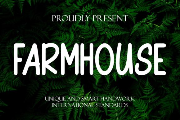 Farmhouse: A Playful Display Font for Modern Branding
