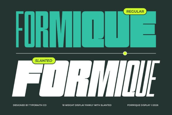 Formique: The Bold Display Font for Impactful Modern Design