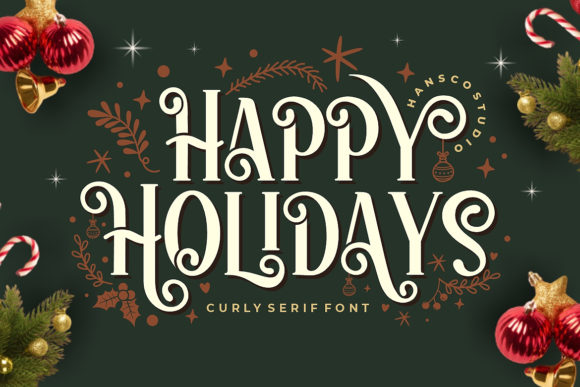 Happy Holidays: A Whimsical Font for Memorable Designs
