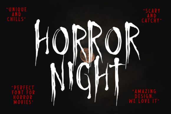 Horror Night: Crafting Atmosphere with a Creepy Display Font