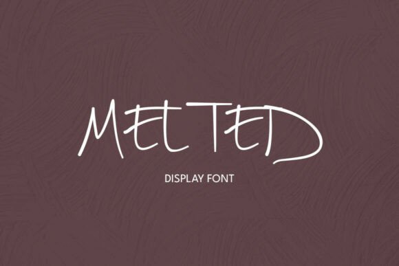 Melted: A Dripping Display Font for Edgy, Unconventional Design
