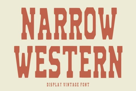Narrow Western: A Bold Typeface for Authentic Branding