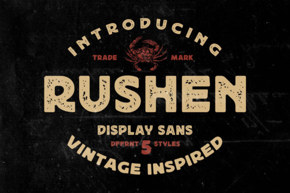 Rushen: The Bold Display Typeface for Modern Brands