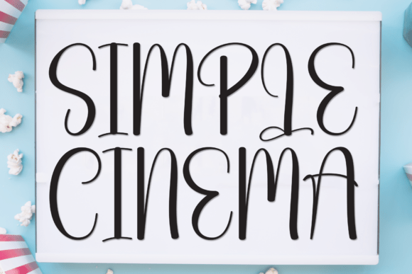 Simple Cinema: A Handmade Font for Whimsical Design