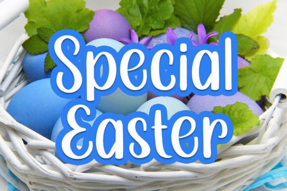 Special Easter: A Bouncy Display Font for Spring Projects