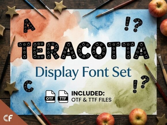 Teracotta: The Decorative Display Font for Bold Creators